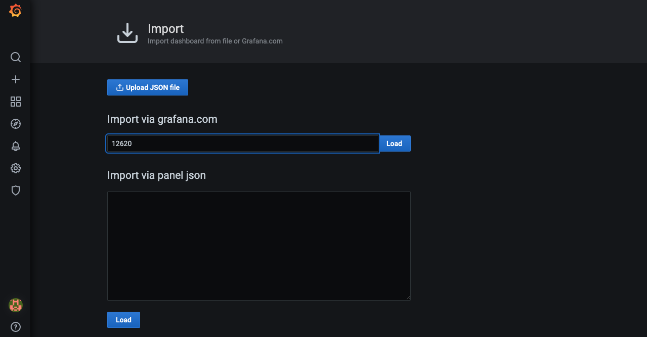 Grafana import