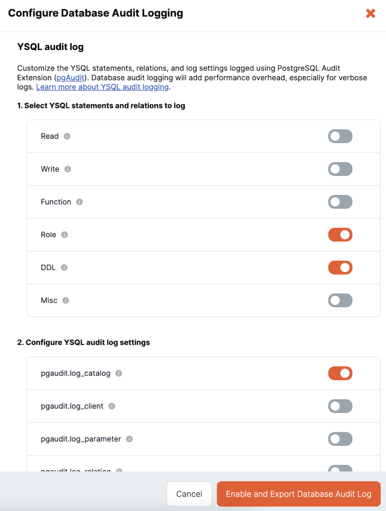 Configure Audit logging